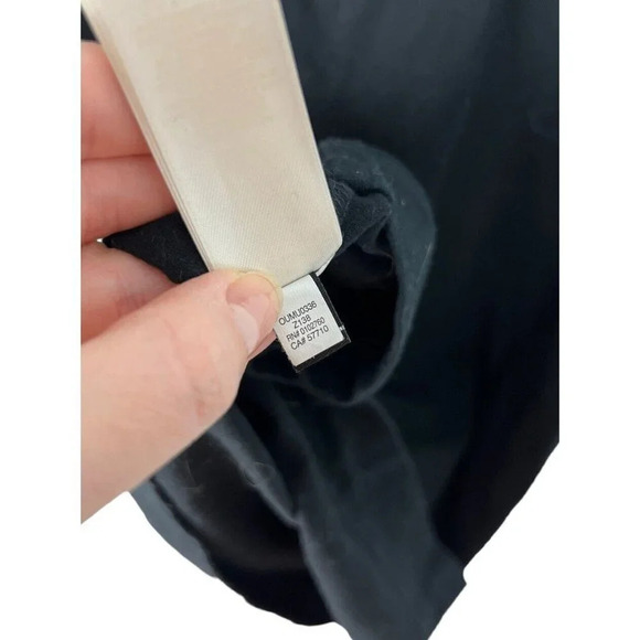 Kate Spade Black Bow Tie Front Pomona Tank Top Size Medium Cotton Blend Stretch - Picture 5 of 6